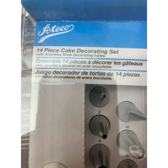 New 14 Piece Cake Decorating Set Ateco Cookie Baking - Picture 2 of 5